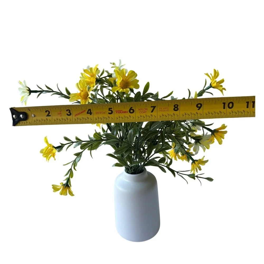 trueliving Faux Floral Arrangement Home Decor OS Yellow Excellent Daisy Vase